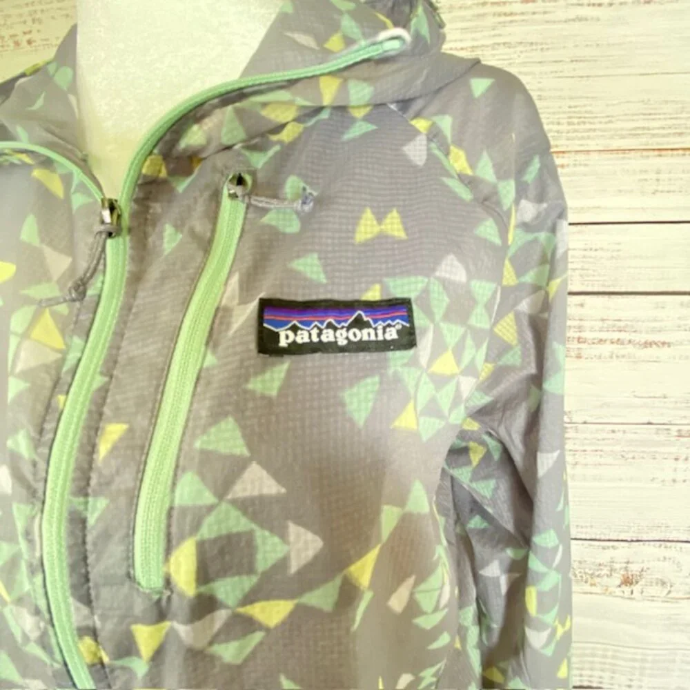 Patagonia Houdini Windbreaker Jacket Womens M Lavender Hooded Full Zip Coat - Picture 5 of 12